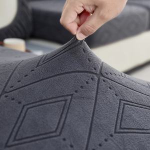 <span class=keywords><strong>Housse</strong></span> de siège de canapé en tricot Jacquard et oreillers lombaires coussins lavables extensibles élastiques pour la maison ou l'hôtel 1Pc décor de salon - Product Image 5