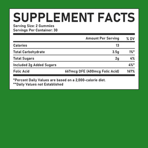 Improve Immunity Folic Acid Gummies Pregnancy Folic Acid Raspberry Flavor <b>Supplement</b> Gummies Supporting Fetal Development - Product Image 6