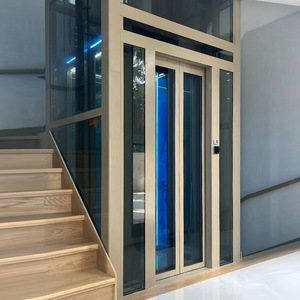 Ascensor Residencial Inwinney con Tracción, Panorámico, para Interiores y Exteriores, Villas y Áticos, Sin Barreras, Pequeño, Sin Foso, Capacidad de Carga de 400 kg, Velocidad de 4 m/s - Product Image 3