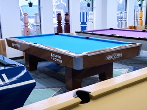 Venta de fábrica Superpower Marca Mesa De Billar Profesional 9 Pies Auto Ball Return 9 Ball Slate 8ft Mesa De Billar De Estilo Americano - Product Image 4