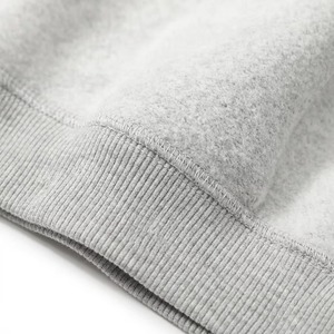 Unisex <b>White</b> Crewneck Sweatshirt Regular Fit 100% Cotton Knitted Pullover Casual Autumn Solid Color <b>Long</b> <b>Sleeve</b> <b>Top</b> - Product Image 5