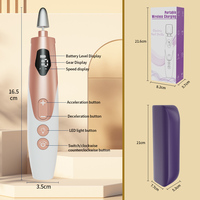 Elektrische Lichtgewicht Draagbare Oplaadbare Nagelboorpen 10 stuks Nagelbits 16000RPM Verstelbare Snelheid Nagelverzorgingstool Oplaadbaar