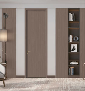 Moderne Imperméable PVC Mélamine MDF Hôtel Bois Placage Intérieur Portes Personnalisable Chambre Salon Nylon Cour - Product Image 4