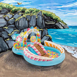 <span class=keywords><strong>Intex</strong></span> 57149 trẻ em Inflatable kẹo khu vực bơi trung tâm chơi với trượt nước & phun PVC sơ sinh thân thiện với giật gân hồ bơi - Product Image 2