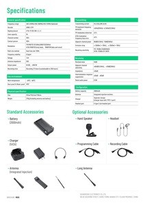 Quansheng IP67防水トランシーバーDMR Tier <span class=keywords><strong>2</strong></span>デジタル双方向ラジオ5W UHF VHF長距離タイプCラジオ - Product Image 6