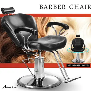 Modern Hair Salon Barber Shop Equipment Portable Barber Chair With Leather Beauty Salon Furniture Luxury Style