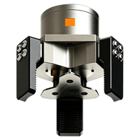 Perlengkapan Robotik Torsi Tinggi Pneumatik Tertutup Sepenuhnya Tiga Cakar Dengan Pelat Penyusun