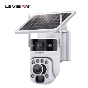 LS VISION Ubox App 4G Energía solar Seguridad CCTV Cámara 2K Visión nocturna Audio bidireccional Tarjeta SD IP66 6MP CMOS WiFi Venta caliente - Product Image 3