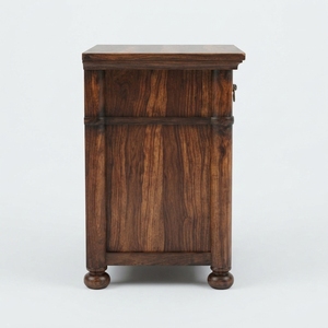 Solid Wood Nightstand 1 Drawer <b>Bedside</b> <b>Table</b> Brown End <b>Table</b> Traditional <b>Antique</b> Bedroom Furniture - Product Image 2