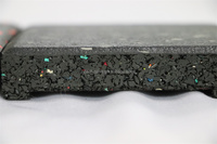Tapis de gymnastique en caoutchouc Absorption des chocs, tapis Commercial de haute qualité résistant aux chocs, 6mm 15mm 20mm, 1 pièce