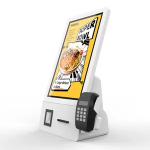 Marvel touch screen de 21 polegadas restaurante, atacado, pagamento automático personalizado, kiosks para autoserviço, android atm, máquina de janela