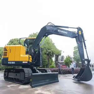 Excavadora de orugas Hyundai HX80G de 8 toneladas usada, marca de Corea, equipo de movimiento de tierras confiable, estado bien mantenido - Product Image 2