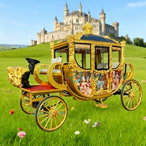 Carruaje Real de Lujo, Carruaje de Princesa Cenicienta para Bodas, Carrozas, Carruaje Eléctrico para Turismo, Carruaje Real con Caballos - Product Image 2