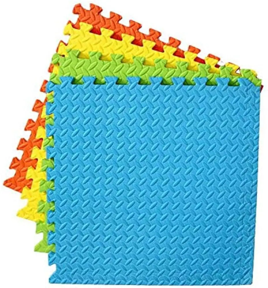Sansd 사용자 정의 다른 색상 바닥 두꺼운 다다미 패턴 요가 피트니스 매트 에바 폼 퍼즐 매트
