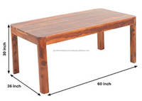 Ensemble de table à manger en bois tendance avec chaises, meubles indiens faits à la main, ensemble de table à manger de restaurant, meubles de maison abordables