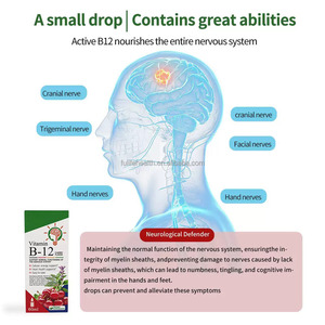 Vitamina <span class=keywords><strong>B12</strong></span> Metilcobalamina in Gocce Liquide, <span class=keywords><strong>Integratore</strong></span> 60ml, Etichetta Privata OEM, Supporto Immunitario - Product Image 5