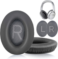 Coussinets d'oreille de remplacement doux et confortables en cuir protéiné pour écouteurs sans fil Bose QC45/QC35/QC25/QC15/AE2/i