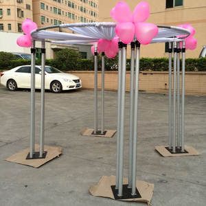 Adjustable customized round event wedding <b>backdrop</b> <b>stand</b> portable pipe and drape - Product Image 2