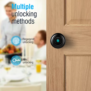 <span class=keywords><strong>Cerradura</strong></span> de puerta digital Te'an Fingerprint WiFi IP <span class=keywords><strong>con</strong></span> perilla eléctrica inteligente, opción de almacenamiento para uso en puertas de acero y aluminio de madera para el hogar - Product Image 2