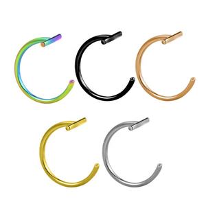 Anillo de Nariz Falso <span class=keywords><strong>en</strong></span> Forma de C de Acero Inoxidable, Piercing de Septum, Anillos de <span class=keywords><strong>Labio</strong></span>, Piercing de Labios, Joyería Corporal, Entrega Rápida - Product Image 4