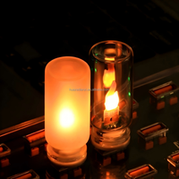 Lumière ambiante LED créative USB 5V à flamme dynamique réaliste, pour l'éclairage nocturne, l'ambiance automobile et domestique.