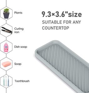 High Quality Silicone Mat Kitchen & <b>Bath</b> Multi-function Tray Stove Sink <b>Splash</b> <b>Guard</b> Mat - Product Image 5