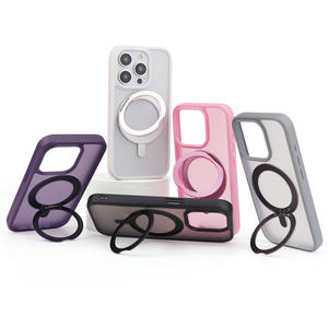 Offres Spéciales pour iPhone 14 Pro Max & Samsung Mobiles Magnétique PC TPU Téléphone Cas Titulaire Couvre Compatible Avec Les Deux Marques - Product Image 1