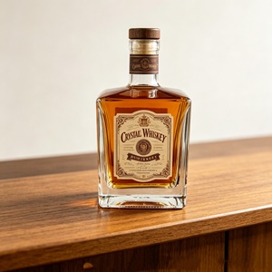 Botella de Vidrio Plana de 500 ml a Precio Económico para Licor, Vodka, Whisky, <span class=keywords><strong>Ginebra</strong></span>, con Etiqueta y Serigrafía - Product Image 5