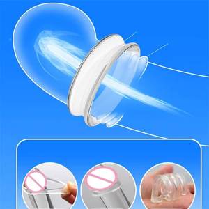 4-teiliges Set Wiederverwendbare TPE Vorhautkorrektur Neue Atmungsaktive Penisringe Sexspielzeug für Männer zur Verzögerung der Ejakulation - Product Image 2