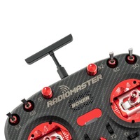 Radiocommande Radiomaster Boxer MAX 2,4 GHz en plastique ELRS avec cardans CNC AG01, boutons pliables et poignées en cuir pour avion FPV/RC