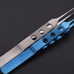 Pinzas de Iris Finas, Instrumentos Microquirúrgicos Oftálmicos para Cirugía de <span class=keywords><strong>Cataratas</strong></span>, Pinzas de Iris Médicas Rectas/Curvas - Product Image 2