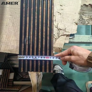 Panneau mural 3D en <span class=keywords><strong>bois</strong></span> rainuré Amer pour <span class=keywords><strong>décoration</strong></span> intérieure, panneau mural en PS - Product Image 5