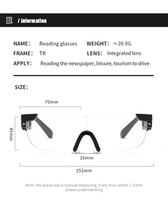 Wholesale 1.6 Times Magnifier Read <strong>Glasses</strong> Big Vision 250 <strong>Degree</strong> Presbyopic Battery Magnifying <strong>Reading</strong> <strong>Glasses</strong> With LED Light - Product Image 5