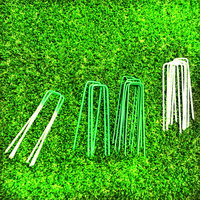 Piquets de jardin en acier en U robustes, directement de l'usine, pour fixer le tissu de paillage, la barrière anti-mauvaises herbes et la pelouse artificielle en extérieur