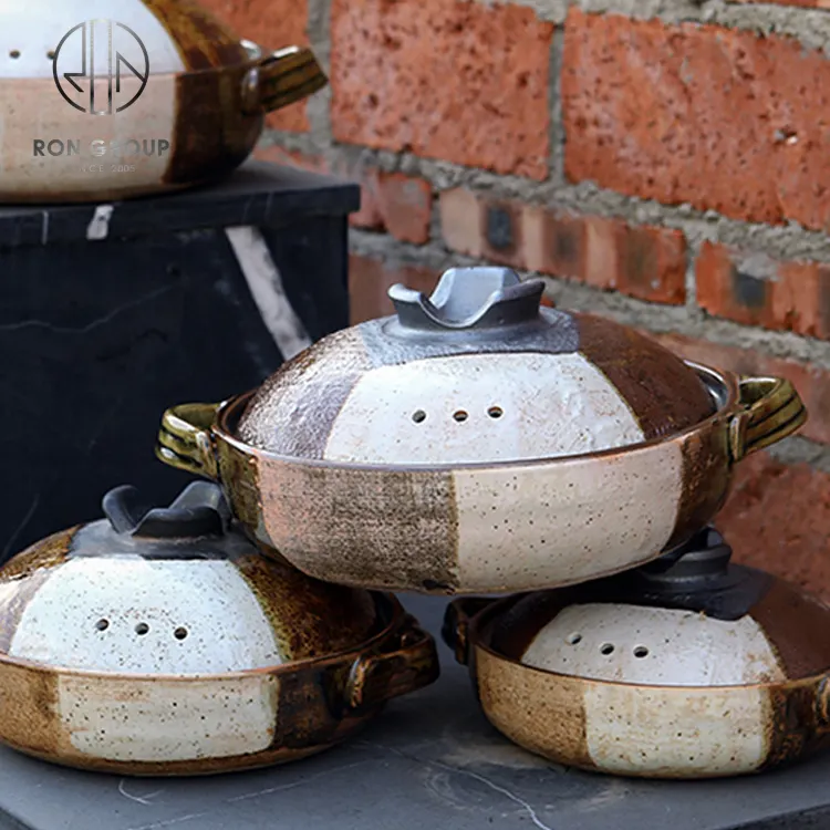 Vaso de cozinha chinês de argila e terracota, conjunto de potes de cerâmica tipo casserolho, restaurante e boa qualidade