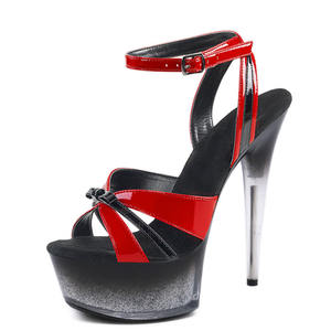 Nouvelle boîte de nuit 15cm Sexy fétiche mariée fête pôle danse fête gladiateur talons hauts plate-forme sandales modèle ouvert danseur exotique - Product Image 4