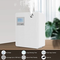 Diffuseur de parfum intelligent mural électrique à nébulisation à air froid 300 ml sans eau en plastique contrôlé par application pour la maison