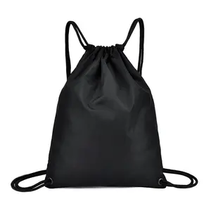 Hot Sale Colorful Polyester Backpack Bags Reusable Sports Drawstring Bags Solid Color Drawstring Bags