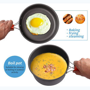 New Arrival High Quality Metal <b>Camping</b> Cookware Glove Box for <b>Gas</b> Cooker 4-5L Capacity Outdoor Backpack Gear - Product Image 5