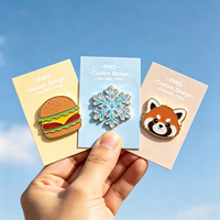 Épinglette en émail personnalisée avec carte de support en papier, badge en métal émaillé avec logo personnalisé, épinglettes souvenir personnalisées, design de cadeaux
