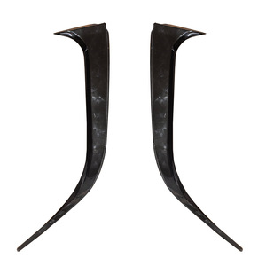 Rear Bumper Canard For Mercedes-Benz W117 CLA 2014-2019 Sport Edition Glossy Black ABS Wing Shaped Spoiler - Product Image 2