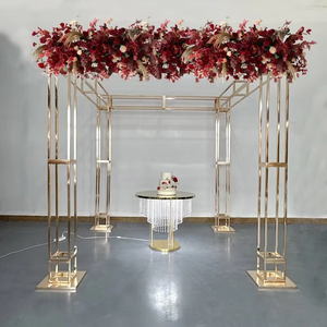 Supporto per Sfondo Fotografico Resistente con Cornice Dorata per Decorazioni <span class=keywords><strong>di</strong></span> Eventi, Feste, Matrimoni e Fondali in Rete - Product Image 1