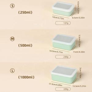 Household Wholesale Silicone Food Container <b>Storage</b> Bento <b>Box</b> School Office Bento <b>Box</b> Food Grade Silicone Lunch <b>Box</b> With Lid - Product Image 6