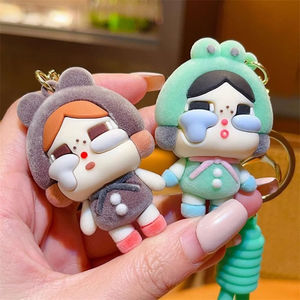 Venta al por mayor lindo colorido llanto bebé llavero creativo pequeño muñeca llavero Crybaby accesorios regalos - Product Image 6