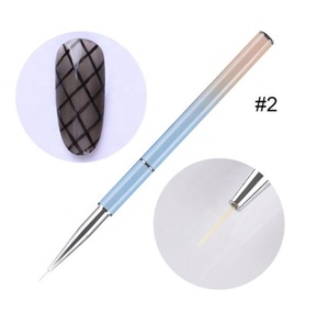 Yihuale-Herramienta de pincel para manicura, pluma de Gel para tallado y fototerapia, delineador gradiente de barra de Metal, pluma para <span class=keywords><strong>uñas</strong></span> con flores, <span class=keywords><strong>2021</strong></span> - Product Image 4