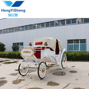Carruaje económico práctico estilo inglés Victoria Carriage Canopy Fairytale Horse Carriage para transporte especial - Product Image 2