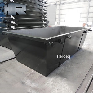 Personalizzato 3CBM in metallo acciaio verde <span class=keywords><strong>Luger</strong></span> cassonetti per il riciclaggio dei rifiuti cestino con porta nuova condizione - Product Image 3