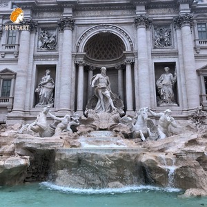 Grande <span class=keywords><strong>fontaine</strong></span> d'eau en marbre Fontana Di Trevi <span class=keywords><strong>de</strong></span> luxe à vendre - Product Image 1