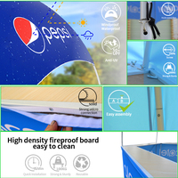 FEAMONT Marque personnalisée 6m Kiosque pliable en acier Tente Dômes géodésiques ignifuges Événements en plein air Expositions Publicité imprimée