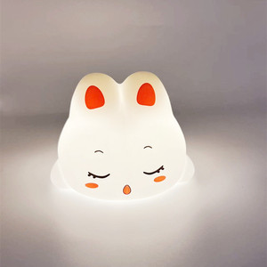 <span class=keywords><strong>Lampe</strong></span> en Silicone <span class=keywords><strong>Lapin</strong></span> Mignon Lumière Rechargeable USB Petite Veilleuse Grand Visage <span class=keywords><strong>Lampe</strong></span> en Silicone <span class=keywords><strong>Lapin</strong></span> pour Chambre d'Enfant - Product Image 5
